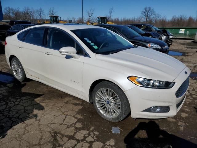 3FA6P0LU4ER163106 - 2014 FORD FUSION SE HYBRID WHITE photo 4