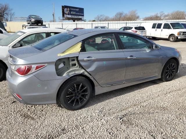 KMHEC4A44FA136992 - 2015 HYUNDAI SONATA HYBRID SILVER photo 3