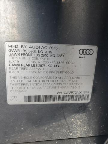 WA1CVAFP7GA001895 - 2016 AUDI Q5 TDI PREMIUM PLUS GRAY photo 13