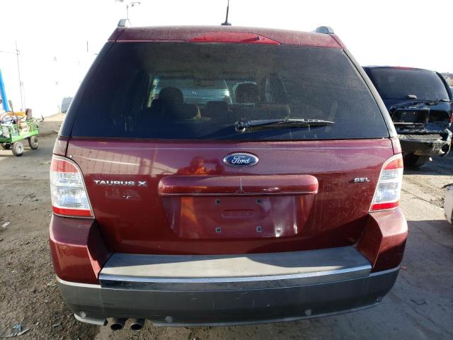 1FMDK02W98GA08738 - 2008 FORD TAURUS X SEL BURGUNDY photo 6