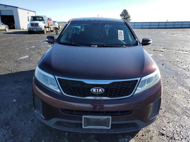 5XYKT3A61FG604616 - 2015 KIA SORENTO LX BURGUNDY photo 5