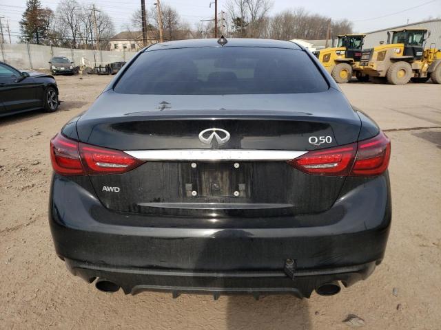 JN1EV7AR7JM439027 - 2018 INFINITI Q50 LUXE BLACK photo 6