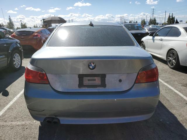 WBANA53545B855834 - 2005 BMW 5 SERIES I GRAY photo 6