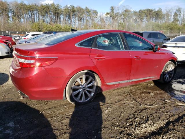 KMHFH4JG8CA179369 - 2012 HYUNDAI AZERA GLS RED photo 3