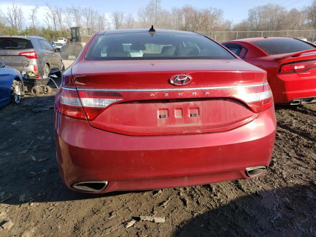 KMHFH4JG8CA179369 - 2012 HYUNDAI AZERA GLS RED photo 6