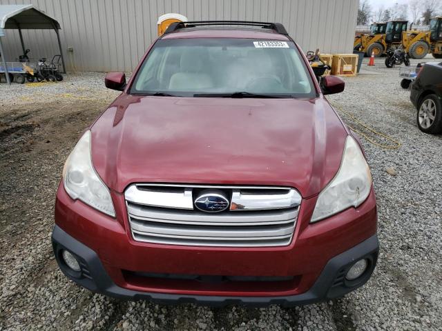 4S4BRCGC7D3316043 - 2013 SUBARU OUTBACK 2.5I PREMIUM MAROON photo 5