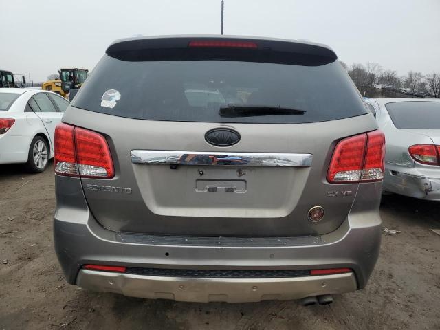 5XYKW4A25DG322258 - 2013 KIA SORENTO SX GRAY photo 6