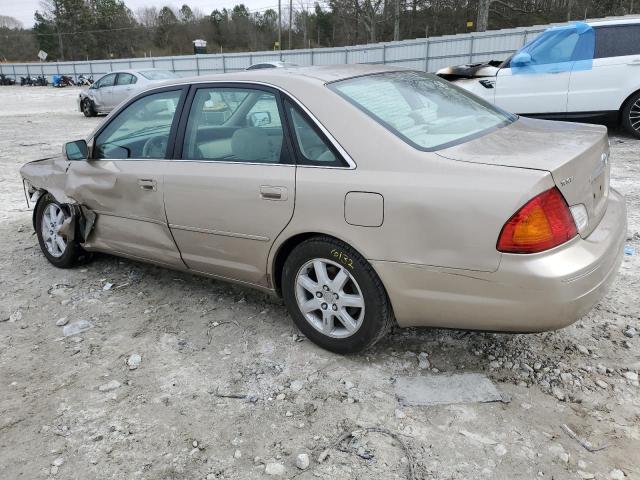 4T1BF28BXYU096583 - 2000 TOYOTA AVALON XL TAN photo 2