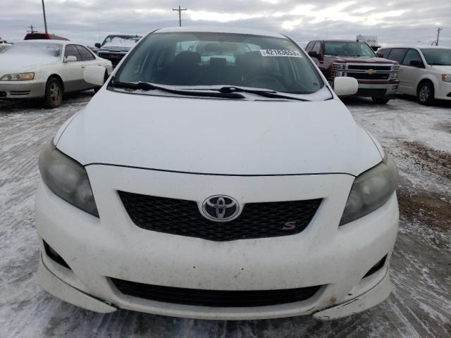 1NXBU40E89Z003570 - 2009 TOYOTA COROLLA BASE WHITE photo 5