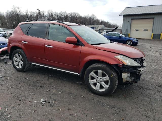 JN8AZ08WX6W547399 - 2006 NISSAN MURANO SL MAROON photo 4