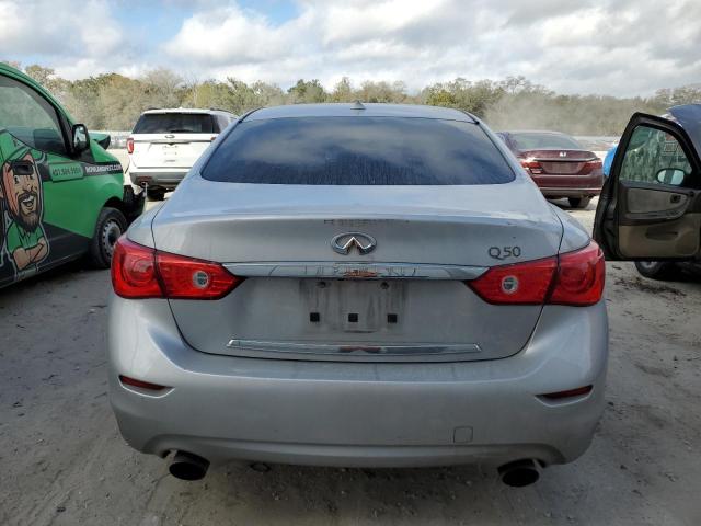 JN1CV7AP5GM201711 - 2016 INFINITI Q50 BASE SILVER photo 6