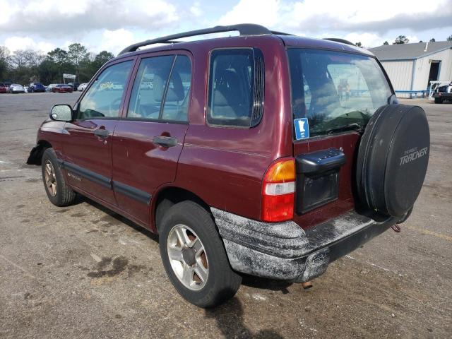 2CNBE13C526927216 - 2002 CHEVROLET TRACKER RED photo 2