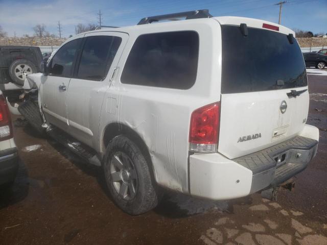 5N1AA08B96N701604 - 2006 NISSAN ARMADA SE WHITE photo 2