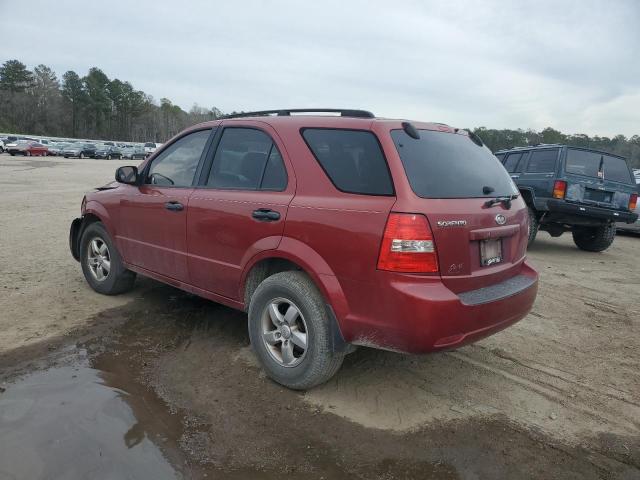 KNDJD735195892347 - 2009 KIA SORENTO LX RED photo 2