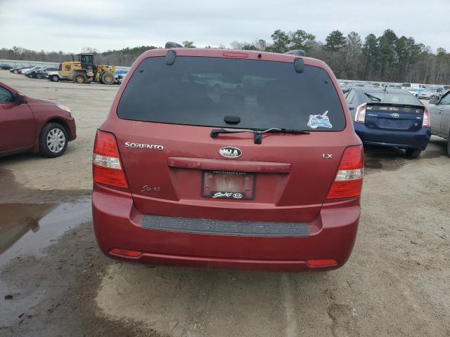 KNDJD735195892347 - 2009 KIA SORENTO LX RED photo 6