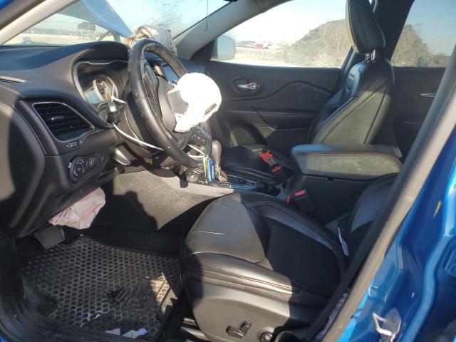 1C4PJMBX2MD139459 - 2021 JEEP CHEROKEE TRAILHAWK BLUE photo 7