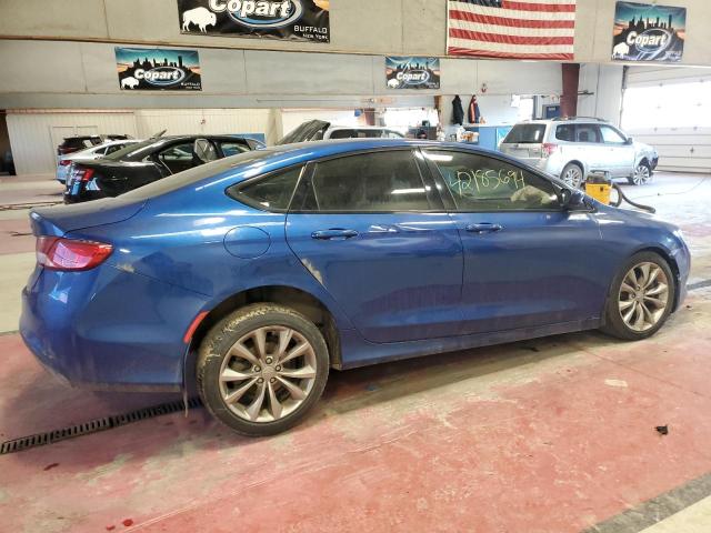 1C3CCCBB2FN563149 - 2015 CHRYSLER 200 S BLUE photo 3