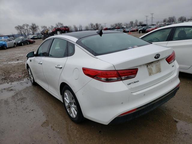 5XXGU4L39HG150943 - 2017 KIA OPTIMA EX WHITE photo 2