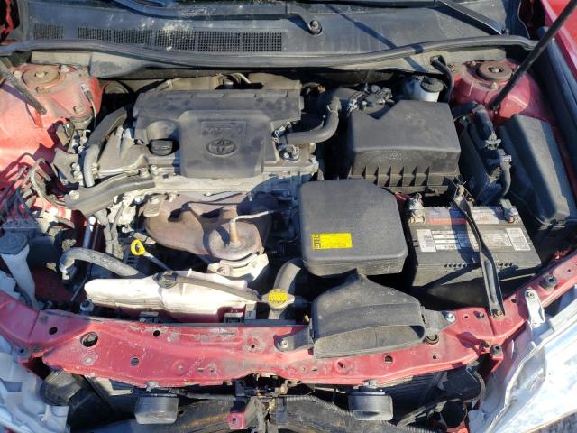 4T4BF1FKXCR206110 - 2012 TOYOTA CAMRY BASE RED photo 11