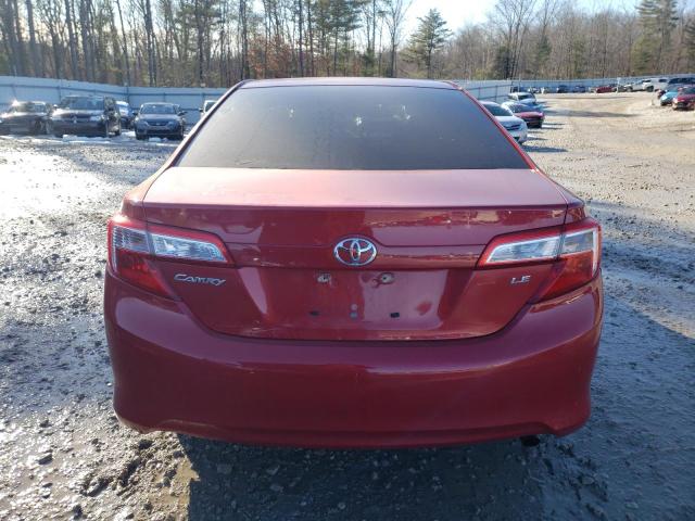 4T4BF1FKXCR206110 - 2012 TOYOTA CAMRY BASE RED photo 6