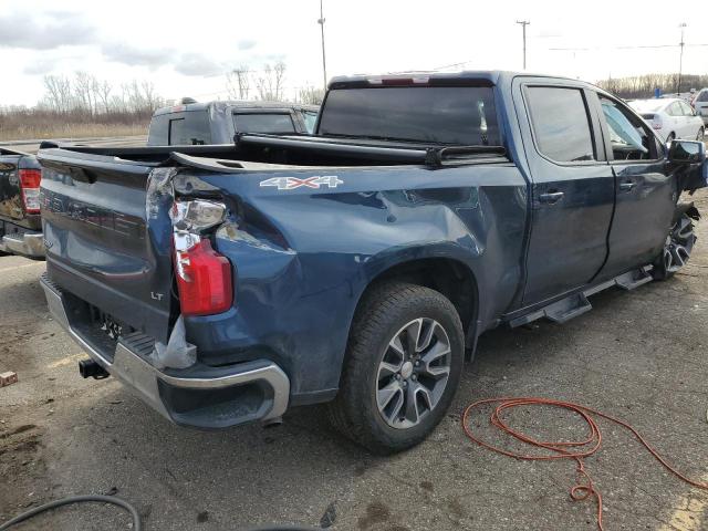 3GCPYJEK6NG106799 - 2022 CHEVROLET SILVERADO K1500 LT-L BLUE photo 3