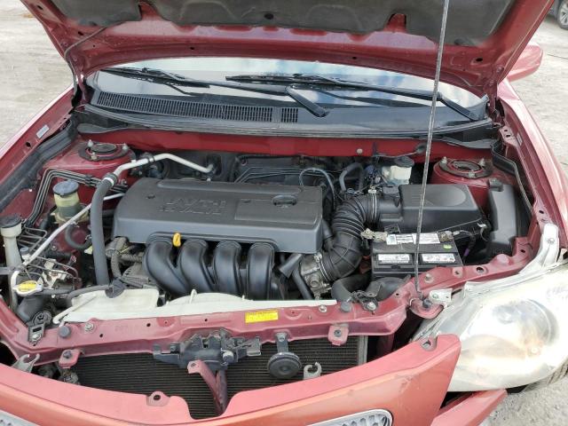 5Y2SL65867Z411104 - 2007 PONTIAC VIBE MAROON photo 11