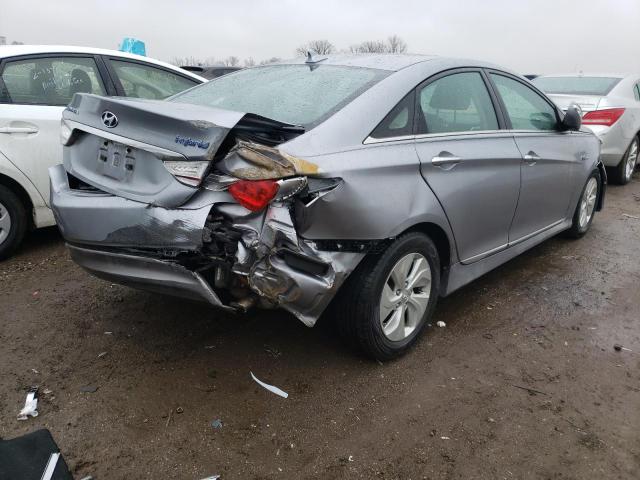 KMHEC4A41FA138523 - 2015 HYUNDAI SONATA HYBRID GRAY photo 3