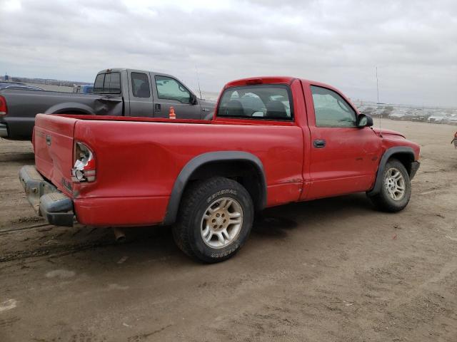 1B7FL16X82S620145 - 2002 DODGE DAKOTA BASE RED photo 3