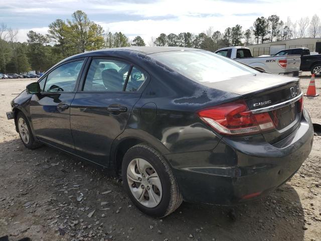 2HGFB2F52DH526555 - 2013 HONDA CIVIC LX BLACK photo 2