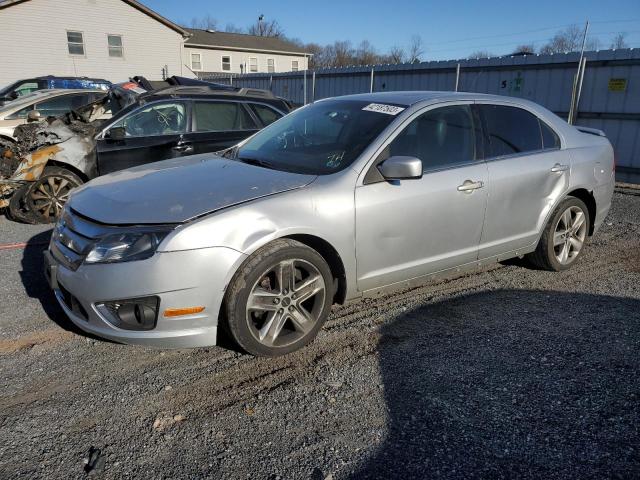 3FAHP0KC7CR251260 - 2012 FORD FUSION SPORT SILVER photo 1