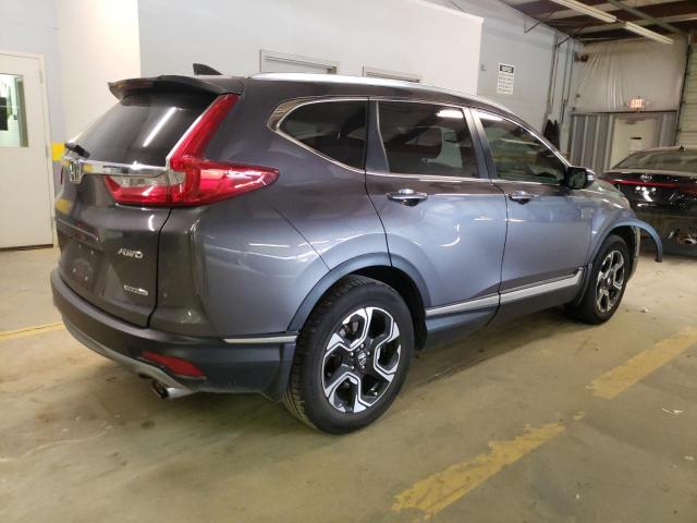 2HKRW2H99JH632911 - 2018 HONDA CR-V TOURING GRAY photo 3