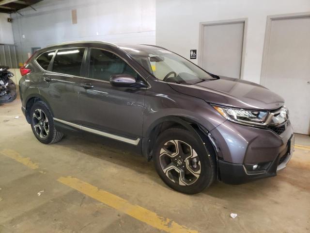 2HKRW2H99JH632911 - 2018 HONDA CR-V TOURING GRAY photo 4