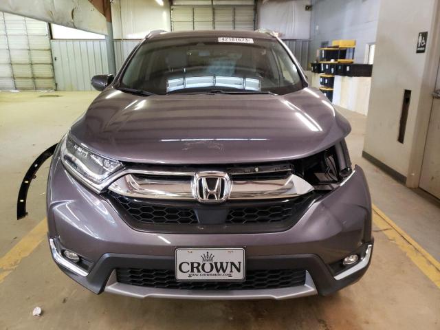 2HKRW2H99JH632911 - 2018 HONDA CR-V TOURING GRAY photo 5