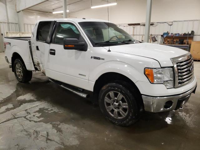 1FTFW1ET1BFC41454 - 2011 FORD F150 SUPERCREW WHITE photo 4