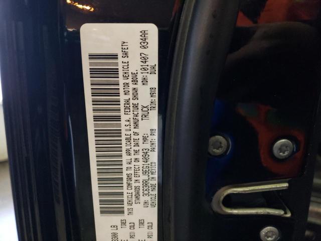 3C63RRLJ9EG140943 - 2014 RAM 3500 SLT BLACK photo 10