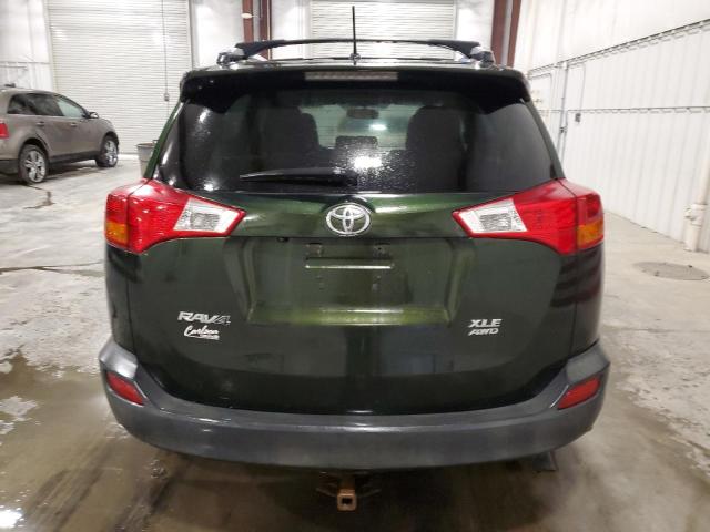 JTMRFREV0D5028081 - 2013 TOYOTA RAV4 XLE GREEN photo 6