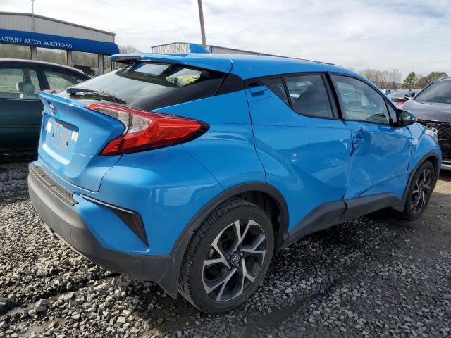 NMTKHMBX8KR086711 - 2019 TOYOTA C-HR XLE BLUE photo 3