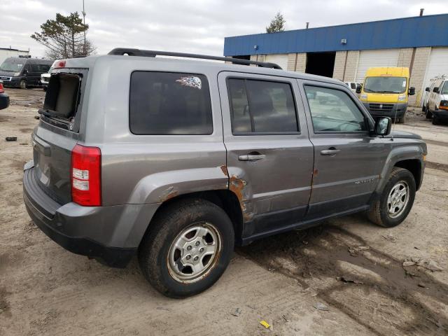 1C4NJPBA3CD637088 - 2012 JEEP PATRIOT SPORT GRAY photo 3