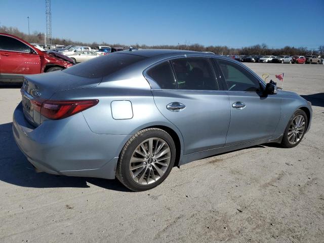 JN1EV7AP7KM542058 - 2019 INFINITI Q50 LUXE أزرق صورة 3