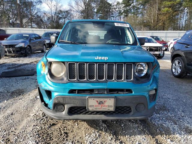 ZACNJDA17NPN50439 - 2022 JEEP RENEGADE SPORT TEAL photo 5