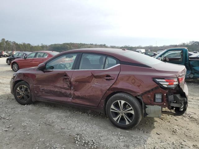 3N1AB8CV2PY272802 - 2023 NISSAN SENTRA SV BURGUNDY photo 2