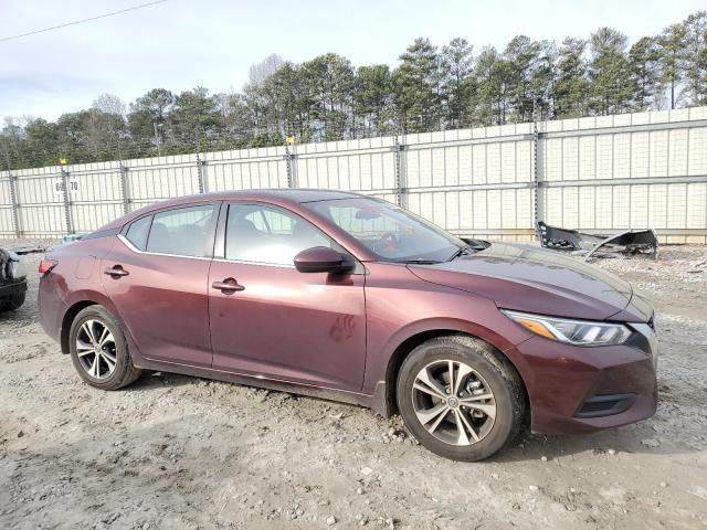 3N1AB8CV2PY272802 - 2023 NISSAN SENTRA SV BURGUNDY photo 4