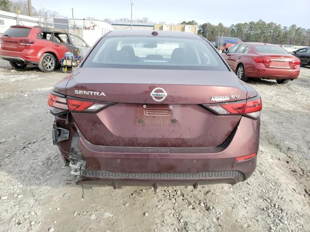 3N1AB8CV2PY272802 - 2023 NISSAN SENTRA SV BURGUNDY photo 6