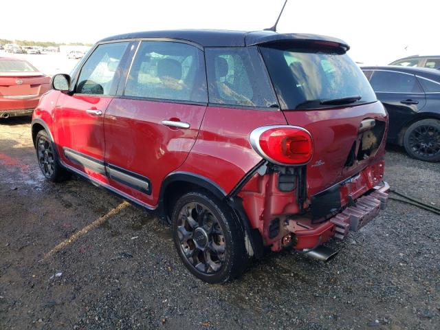 ZFBCFADH4FZ031731 - 2015 FIAT 500L TREKKING RED photo 2