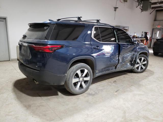 1GNEVHKW8NJ122475 - 2022 CHEVROLET TRAVERSE LT BLUE photo 3