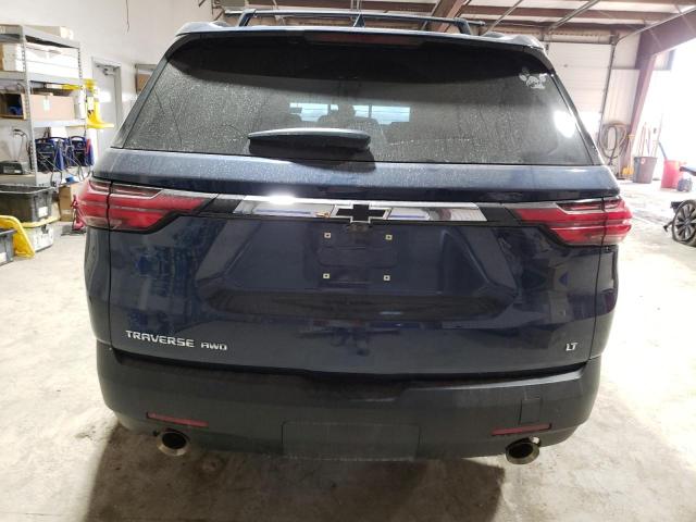 1GNEVHKW8NJ122475 - 2022 CHEVROLET TRAVERSE LT BLUE photo 6