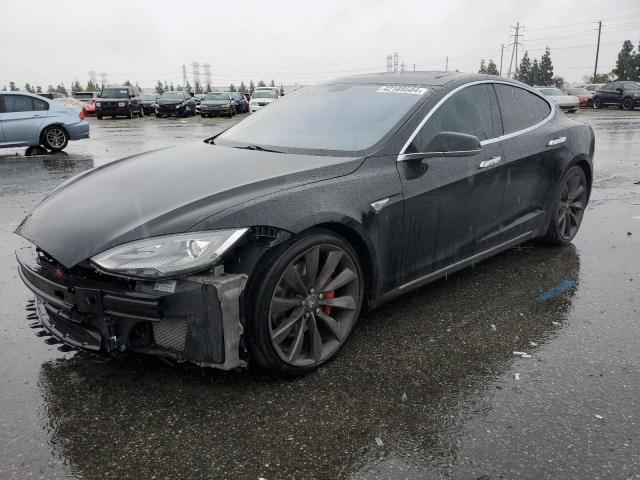 5YJSA1H1XEFP46506 - 2014 TESLA MODEL S BLACK photo 1