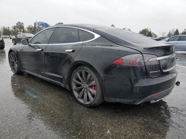 5YJSA1H1XEFP46506 - 2014 TESLA MODEL S BLACK photo 2