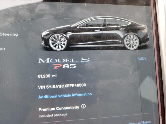 5YJSA1H1XEFP46506 - 2014 TESLA MODEL S 黑色 照片 9