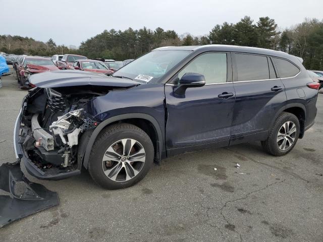 5TDGZRBH6LS035137 - 2020 TOYOTA HIGHLANDER XLE BLUE photo 1